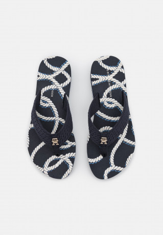 Tommy Hilfiger ROPE  Heeled mules space blue ROPE Мюли на каблуке космический синий