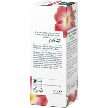 Kneipp Gesundheitsbad Ruecken und Schulter, 100 ml, Kneipp концентрат для ванны «Спина и плечи» с гарпагофитумом и эфирными маслами, 100 мл
