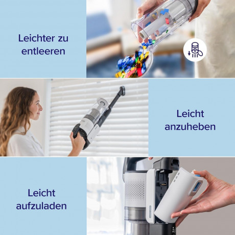 Levoit Levoit Akku-Hand-und Stielstaubsauger, 180,00 W, beutellos, Staubsauger mit Tierhaarduse, Anti-Haar-Verwicklung max 50min Laufzeit Беспроводной ручной и стержневой пылесос Levoit, 180,00 Вт, без мешка, пылесос с насадкой для шерсти животных, предо