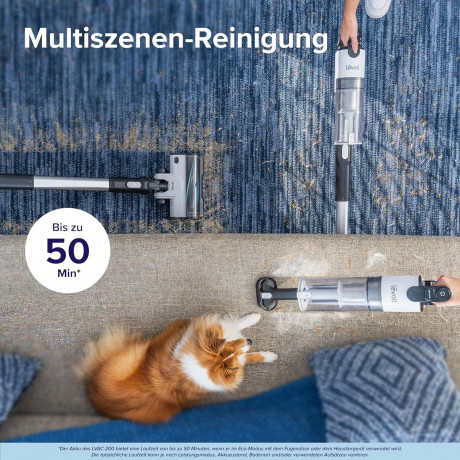 Levoit Levoit Akku-Hand-und Stielstaubsauger, 180,00 W, beutellos, Staubsauger mit Tierhaarduse, Anti-Haar-Verwicklung max 50min Laufzeit Беспроводной ручной и стержневой пылесос Levoit, 180,00 Вт, без мешка, пылесос с насадкой для шерсти животных, предо