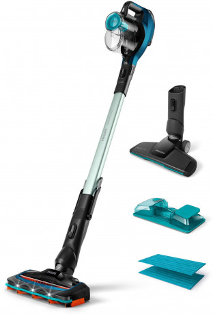 Philips Philips Nass-Trocken-Akkusauger FC6728/01 SpeedPro Aqua, beutellos, mit 50 Minuten Akkulaufzeit, Wischfunktion und 180°-Saugduse Беспроводной пылесос Philips для влажной и сухой уборки FC6728/01 SpeedPro Aqua, без мешка, с временем автономной раб