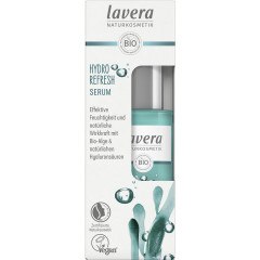 LAVERA Hydro Refresh Serum, 30 ml, Лавера Сыворотка для лица Гидро Рефреш, био-огурец и гиалуроновая кислота, интенсивное увлажнение, 30 мл