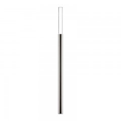 Eisch Eisch Gentleman Trinkhalm Glas Platin mit Reinigungsburste - im Geschenkkarton l: 20 cm / d: 9 mm Eisch Gentleman соломинка для питья стеклянная платиновая с щеточкой для чистки - в подарочной упаковке д: 20 см / г: 9 мм