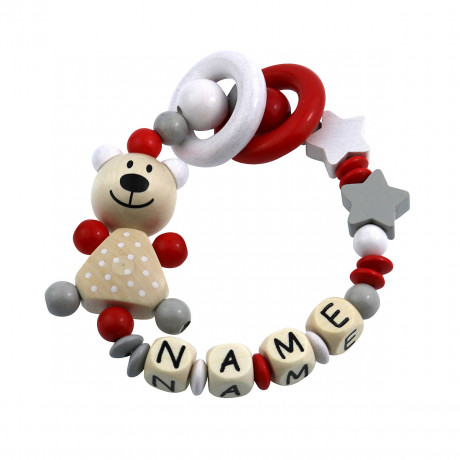 elefantasie Greifling Teddybar Sterne personalisiert mit Namen Игрушечный плюшевый батончик с цепляющими звездами