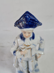 Статуэтка винтажная Ginori Im Stil &quot;Солдат в треуголке&quot;, фарфор, 21 x 7 см, Германия, 1960-70гг.