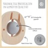 bieco Beissring Holz Natur Zahnungshilfe mit Silikon Kugeln Baby Greifling 7cm Beissringe Кольцо для прорезывания зубов