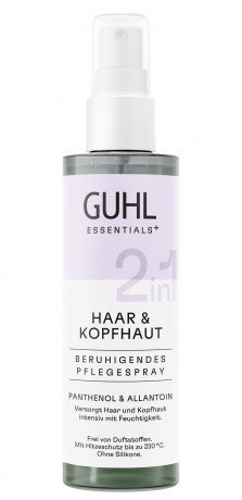Guhl 2in1 Haar & Kopfhaut beruhigendes Pflegespray, 150 ml, Guhl успокаивающий несмываемый спрей 2 в 1 для волос и кожи головы с пантенолом, аллантоином и Sodium PCA, 150 мл