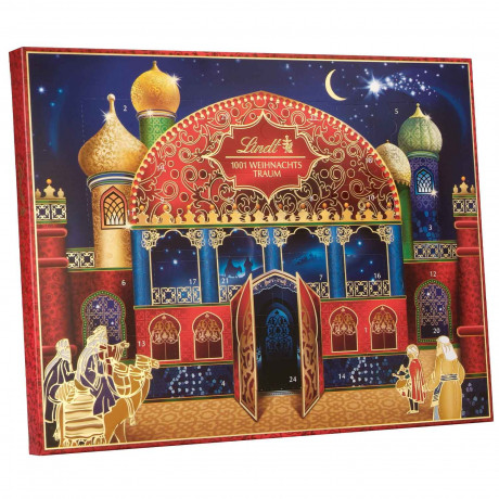 Lindt 1001 Weihnachtstraum Adventskalender, премиальный шоколадный адвент-календарь 1001 Рождественская мечта, 281 г