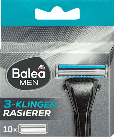Balea MEN Rasierklingen, 3-Klingen Rasierer, 10 St, Сменные кассеты для мужского трёхлезвийного станка, 10 шт.