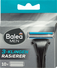 Balea MEN Rasierklingen, 3-Klingen Rasierer, 10 St, Сменные кассеты для мужского трёхлезвийного станка, 10 шт.