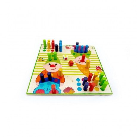 HESS Holzspielzeug Brettspiel Zwerge Деревянные игрушечные гномы