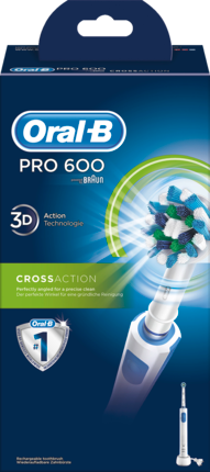 Oral-B Электрическая зубная щётка	 PRO 600 Cross Action, 1 шт