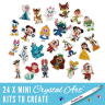 Craft Buddy Crystal Art Disney Adventskalender 2026 mit 24 Magnetfiguren, Творческий адвент-календарь Craft Buddy Crystal Art Disney 2026, 24 магнитные фигурки и ёлка-подставка