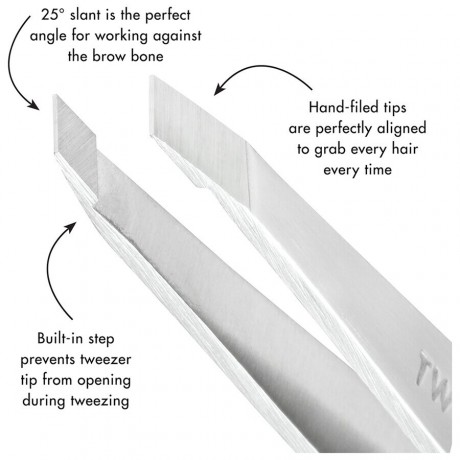 Tweezerman Platinum Slant Tweezer Платиновый косой пинцет