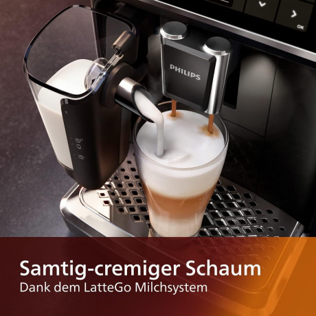 Philips Philips Kaffeevollautomat Series 5400 Kaffeevollautomat LatteGo Milchaufschaumer Display, Kaffeeautomat Cafemaschine Kaffeemaschine mi Mahlwerk Vollautomat Cafe  Полностью автоматическая кофемашина Philips Series 5400, полностью автоматическая коф