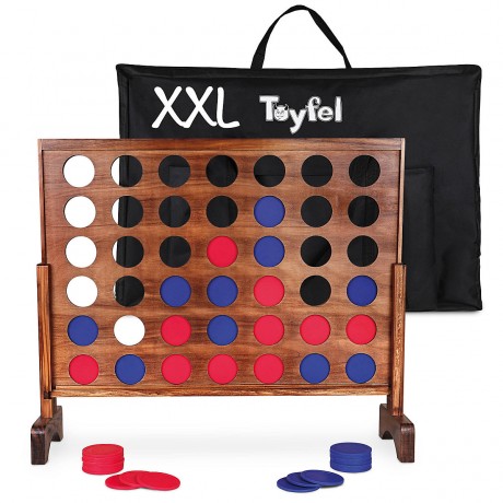 Toyfel Ace 4 Gewinnt XXL Strategiespiel mit Tragetasche Стратегическая игра Ace 4 in row XXL с футляром для переноски