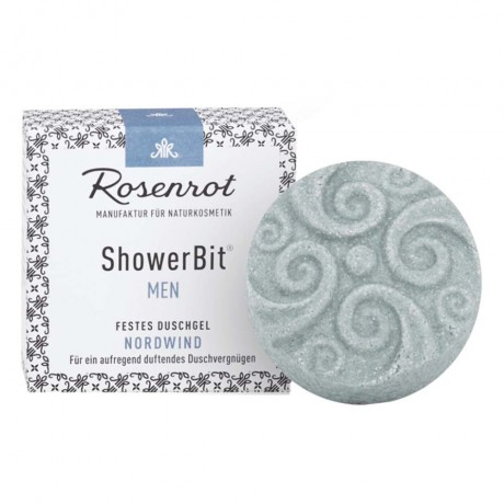 Rosenrot Festes Duschgel Men ShowerBit Nordwind 60g  Твердый гель для душа Men ShowerBit Северный ветер 60г