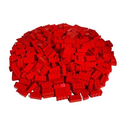 LEGO LEGO 2x4 Steine Rot - Classic, Basic, City - red 3001 Menge 500 Stueck LEGO 2x4 Bricks Red - Classic, Basic, City - красный 3001 Количество 500 штук