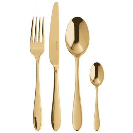 Sambonet Sambonet Velvet - Edelstahl / PVD Gold Besteckset 24-tlg. Sambonet Velvet - набор столовых приборов из нержавеющей стали/золота с PVD-покрытием, 24 предм.