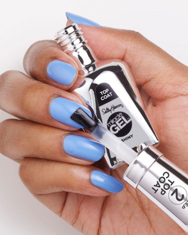 Sally Hansen MiracleGel Top Coat, Gel-Finish, transparent, 14,7 ml Фиксирующее гелевое верхнее покрытие