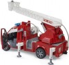 Bruder Mercedes Benz Sprinter Feuerwehr mit Drehleiter Wasserpumpe Пожарная команда Mercedes Benz Sprinter с водяным насосом с поворотной лестницей