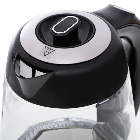 Adler Adler Wasserkocher AD 1285, 2200 W, Elektrischer Wasserkocher, Glaskessel, Glas Edelstahl, 1,7 L  Чайник Adler AD 1285, 2200 Вт, электрочайник, стеклянный чайник, стекло нержавеющая сталь, 1,7 л