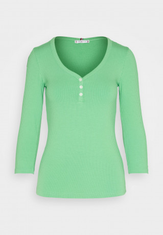 Tommy Hilfiger SLIM Long sleeved top spring lime SLIM Топ с длинными рукавами весенняя известь