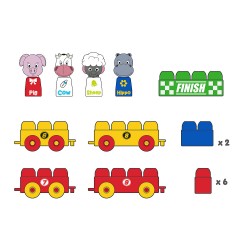 Tutor Blocks Meine ersten Magnetbausteine Tierrennen Мои первые магнитные блоки для животных