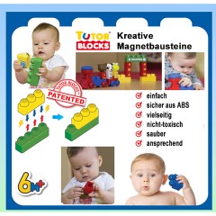 Tutor Blocks Meine ersten Magnetbausteine Tierrennen Мои первые магнитные блоки для животных