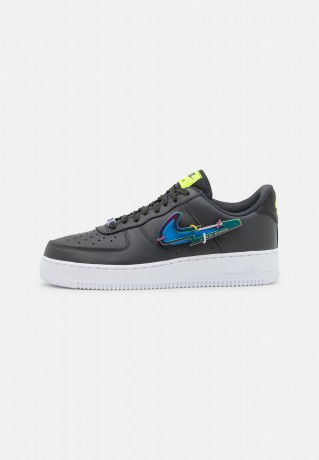 Nike Sportswear AIR FORCE 1 #x27;07 PRM UNISEX Sneaker low dark smoke grey/photo blue/volt/multi-color/white AIR FORCE 1 #x27;07 PRM UNISEX Низкие кроссовки женские темный дымчато-серый/фотосиний/вольтовый/многоцветный/белый