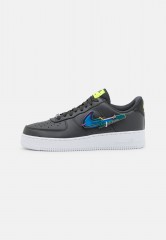 Nike Sportswear AIR FORCE 1 #x27;07 PRM UNISEX Sneaker low dark smoke grey/photo blue/volt/multi-color/white AIR FORCE 1 #x27;07 PRM UNISEX Низкие кроссовки женские темный дымчато-серый/фотосиний/вольтовый/многоцветный/белый