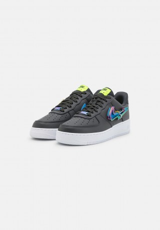 Nike Sportswear AIR FORCE 1 #x27;07 PRM UNISEX Sneaker low dark smoke grey/photo blue/volt/multi-color/white AIR FORCE 1 #x27;07 PRM UNISEX Низкие кроссовки женские темный дымчато-серый/фотосиний/вольтовый/многоцветный/белый