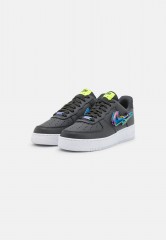 Nike Sportswear AIR FORCE 1 #x27;07 PRM UNISEX Sneaker low dark smoke grey/photo blue/volt/multi-color/white AIR FORCE 1 #x27;07 PRM UNISEX Низкие кроссовки женские темный дымчато-серый/фотосиний/вольтовый/многоцветный/белый