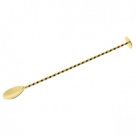 Sambonet Paderno Sambonet Paderno Bar Utensils - Edelstahl / PVD Gold Cocktailloffel 27,5 cm Sambonet Paderno Bar Utensils - Ложка для коктейлей из нержавеющей стали / золота с PVD-покрытием 27,5 см