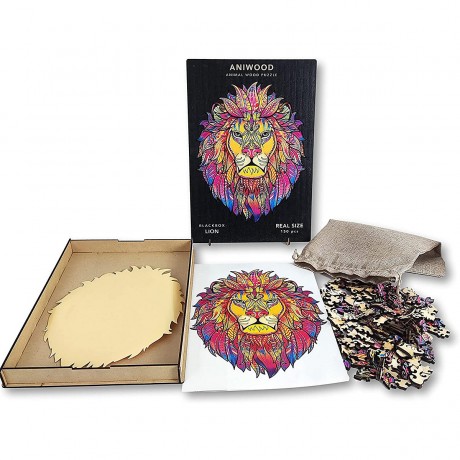 ANIWOOD Holz-Puzzle Lowe M (150 Teile) Деревянный пазл Lowe M (150 деталей)