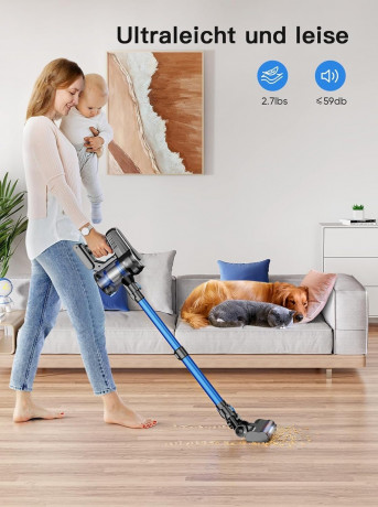 Levoit Levoit Akku-Hand-und Stielstaubsauger, 450,00 W, beutellos, Staubsauger 450W/35000Pa Staubsauger Kabellos Bis zu 55Mins Laufzeit Беспроводной ручной и стержневой пылесос Levoit, 450,00 Вт, без мешка, пылесос, 450 Вт/35 000 Па, беспроводной пылесос