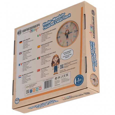 Bresser Junior Kinder-Wanduhr Детские настенные часы