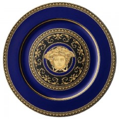 Rosenthal meets Versace Rosenthal Versace Medusa blue Platzteller 30 cm Rosenthal Versace Medusa синяя подставка 30 см