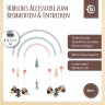 bieco Baby Mobile Holz Einschlafhilfe Baby Deko Zimmer Holzmobile fur Kinderbett O28cm Mobiles Детский мобильный деревянный спальный аппарат для детской комнаты в стиле деко деревянный мобильный телефон для детской кроватки O28cm мобильные телефоны