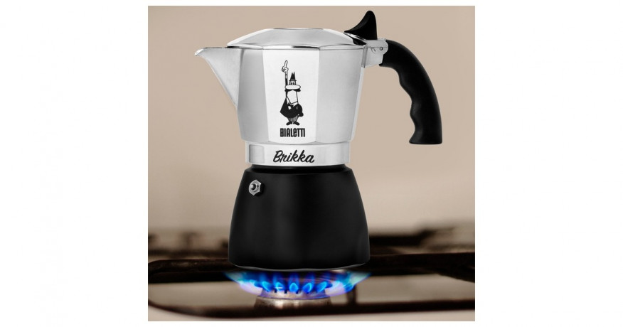 Bialetti Bialetti New Brikka, Espressomaschine silber/schwarz, 4 Tassen  silber, schwarz Bialetti New Brikka, эспрессо-машина серебристый/черный, 4 чашки