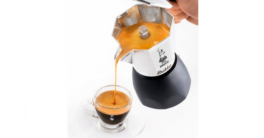 Bialetti Bialetti New Brikka, Espressomaschine silber/schwarz, 4 Tassen  silber, schwarz Bialetti New Brikka, эспрессо-машина серебристый/черный, 4 чашки