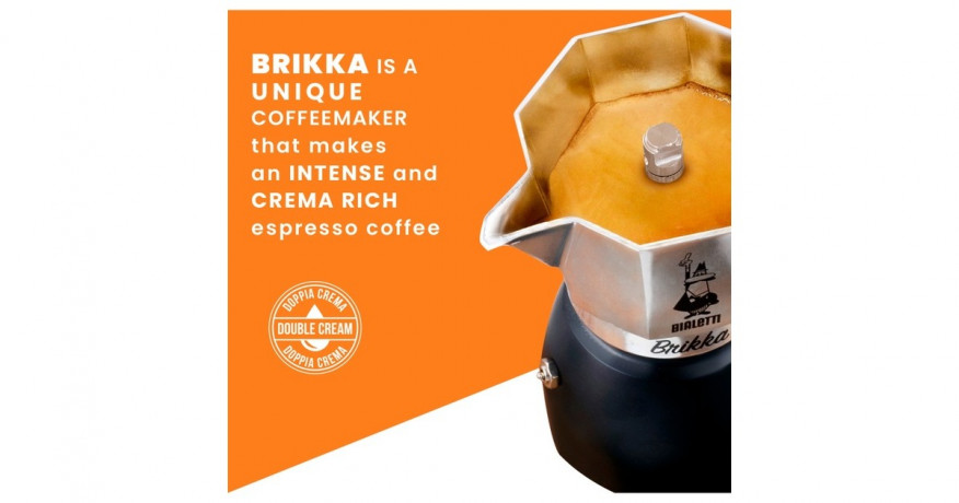 Bialetti Bialetti New Brikka, Espressomaschine silber/schwarz, 4 Tassen  silber, schwarz Bialetti New Brikka, эспрессо-машина серебристый/черный, 4 чашки