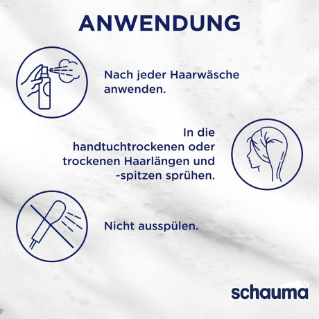 Schauma Sprueh-Conditioner Repair & Pflege, 200 ml, Schauma несмываемый двухфазный спрей-кондиционер Восстановление и уход с кокосом, провитамином B5 и термозащитой, 200 мл