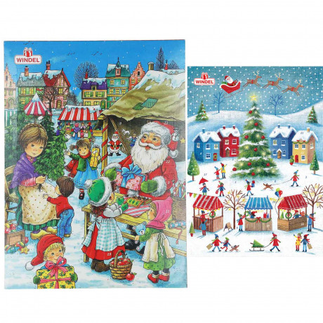 Windel Adventskalender, Windel классический шоколадный адвент-календарь 2026 с 24 фигурками, 75 г