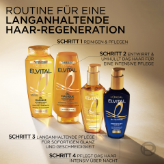 L'Oreal Paris Elvital Oel Magique Naehrpflege Spuelung, 250 ml, Питательный кондиционер с маслами марулы и камелии для сухих волос, мягкость, блеск и лёгкое расчёсывание, 250 мл