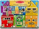 Melissa Doug Holzspielbrett mit Schlossern und Riegeln Деревянная игровая доска с замками и болтами