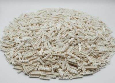 LEGO LEGO 1x4 Platte Weiss - Basic, Classic - White Plate 3710 Stuckzahl 500x Тарелка LEGO 1x4, белая — базовая, классическая — белая тарелка, 3710 деталей, 500x