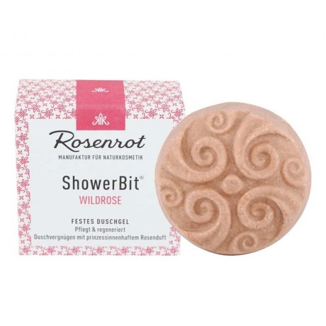 Rosenrot Festes Duschgel ShowerBit Wildrose 60g Твердый гель для душа ShowerBit шиповник 60г