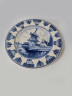 Delft Holland Декоративная тарелка "Мельница", дельфтский фарфор, 19см, Голландия, 1960-70гг.