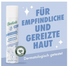 Batiste Trockenshampoo Sensitive, Сухой Шампунь для чувствительной кожи головы без отдушек 200 мл